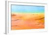 Detail of the Vibrant Colors of Grand Prismatic Pool, Yellowstone NP-dzain-Framed Photographic Print