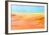 Detail of the Vibrant Colors of Grand Prismatic Pool, Yellowstone NP-dzain-Framed Photographic Print