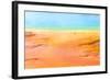 Detail of the Vibrant Colors of Grand Prismatic Pool, Yellowstone NP-dzain-Framed Photographic Print