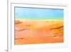 Detail of the Vibrant Colors of Grand Prismatic Pool, Yellowstone NP-dzain-Framed Photographic Print