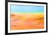 Detail of the Vibrant Colors of Grand Prismatic Pool, Yellowstone NP-dzain-Framed Photographic Print