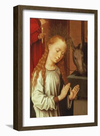 Detail of the Virgin from a Nativity Scene-Hans Memling-Framed Giclee Print