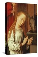 Detail of the Virgin from a Nativity Scene-Hans Memling-Stretched Canvas