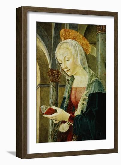 Detail of the Virgin Mary from The Annunciation-Antoniazzo Romano-Framed Giclee Print