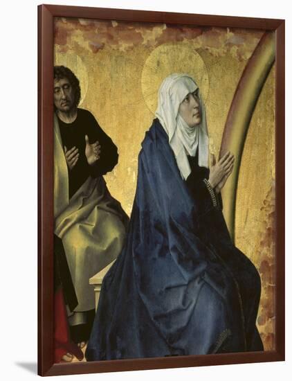 Detail of the Virgin Praying in a inside Panel, 1446-1452 (Oil on Wood)-Rogier van der Weyden-Framed Giclee Print