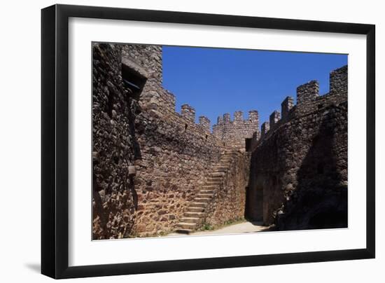 Detail of the Walls from Inside of the Knights Templar' Castle, 12th Century, Almourol, Portugal-null-Framed Giclee Print