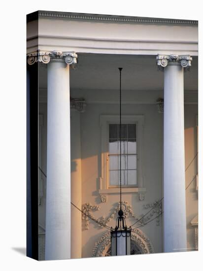 Detail of the White House, Washington D.C., United States of America (U.S.A.), North America-Jonathan Hodson-Stretched Canvas