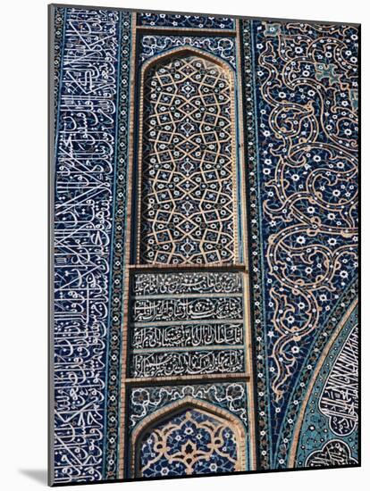 Detail of Tilework, Friday Mosque, Isfahan, Iran, Middle East-Robert Harding-Mounted Photographic Print