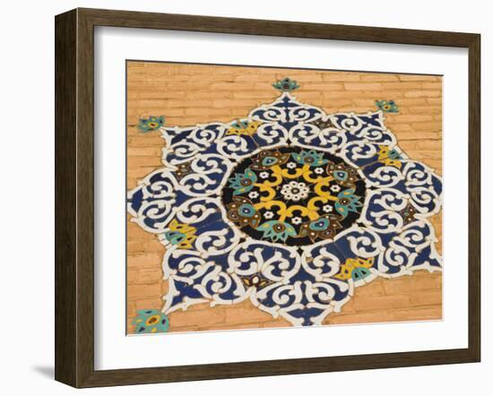 Detail of Tilework on the Friday Mosque or Masjet-Ejam, Herat, Afghanistan-Jane Sweeney-Framed Photographic Print