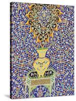 Detail of Tilework on the Friday Mosque or Masjet-Ejam, Herat, Afghanistan-Jane Sweeney-Stretched Canvas