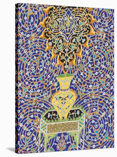 Detail of Tilework on the Friday Mosque or Masjet-Ejam, Herat, Afghanistan-Jane Sweeney-Stretched Canvas