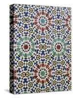 Detail of Tilework, the Royal Palace, Fez, Morocco, North Africa, Africa-R H Productions-Stretched Canvas