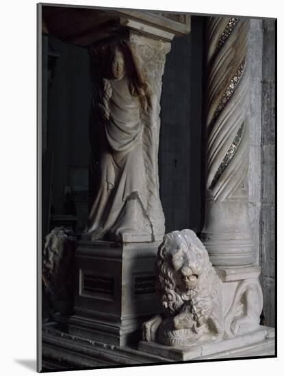 Detail of Tomb of Catherine of Austria, 1323 Ca-Tino da Camaino-Mounted Giclee Print