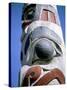 Detail of Totem Pole, Queen Charlotte Islands, British Columbia (B.C.), Canada-Oliviero Olivieri-Stretched Canvas