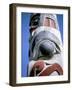 Detail of Totem Pole, Queen Charlotte Islands, British Columbia (B.C.), Canada-Oliviero Olivieri-Framed Photographic Print