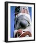 Detail of Totem Pole, Queen Charlotte Islands, British Columbia (B.C.), Canada-Oliviero Olivieri-Framed Photographic Print