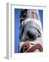 Detail of Totem Pole, Queen Charlotte Islands, British Columbia (B.C.), Canada-Oliviero Olivieri-Framed Photographic Print