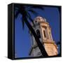 Detail of Tower of Catedral Nueva, Cadiz, Andalucia, Spain, Europe-Stuart Black-Framed Stretched Canvas