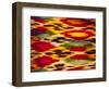 Detail of Traditional Rainbow Silk Dress, Bukhara, Uzbekistan, Central Asia-Upperhall Ltd-Framed Photographic Print