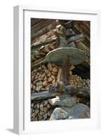 Detail Of Traditional Wooden Granary-Philippe Clement-Framed Photographic Print