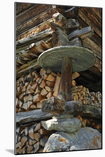 Detail Of Traditional Wooden Granary-Philippe Clement-Mounted Photographic Print