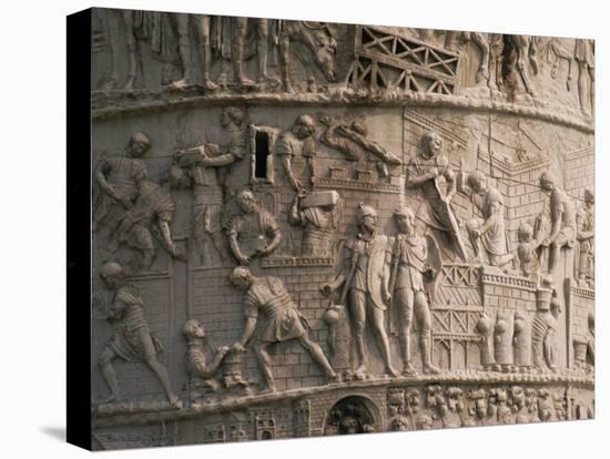 Detail of Trajan's Column, Rome, Lazio, Italy, Europe-Christina Gascoigne-Stretched Canvas