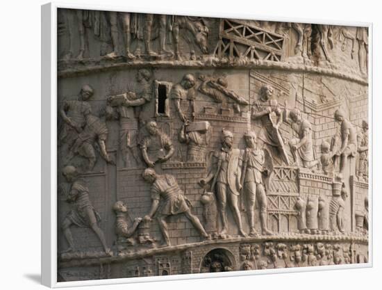 Detail of Trajan's Column, Rome, Lazio, Italy, Europe-Christina Gascoigne-Framed Photographic Print