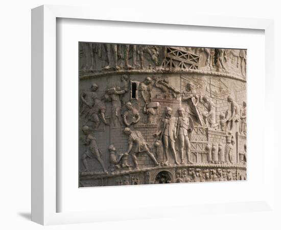 Detail of Trajan's Column, Rome, Lazio, Italy, Europe-Christina Gascoigne-Framed Photographic Print