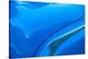 Detail of trunk and fender on blue classic American Buick car in Habana, Havana, Cuba.-Janis Miglavs-Stretched Canvas