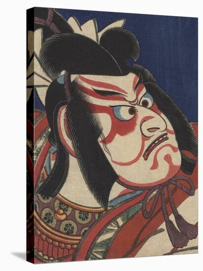 Detail of Two Kabuki Actors-Torii Kiyomitsu II and Toyokuni III-Stretched Canvas