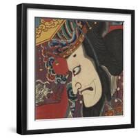 Detail of Two Kabuki Actors-Torii Kiyomitsu II and Toyokuni III-Framed Photographic Print