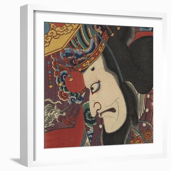 Detail of Two Kabuki Actors-Torii Kiyomitsu II and Toyokuni III-Framed Photographic Print