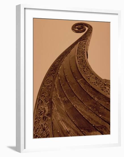 Detail of Viking Ship, Norway-Walter Bibikow-Framed Photographic Print