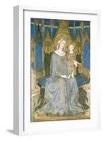 Detail of Virgin and Child Enthroned from Maesta-Simone Martini-Framed Giclee Print