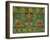 Detail of Wall Mural at a Buddhist Temple, Taegu, South Korea-Dennis Flaherty-Framed Photographic Print