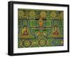 Detail of Wall Mural at a Buddhist Temple, Taegu, South Korea-Dennis Flaherty-Framed Photographic Print