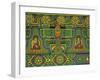 Detail of Wall Mural at a Buddhist Temple, Taegu, South Korea-Dennis Flaherty-Framed Photographic Print