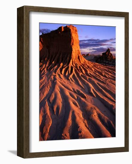 Detail of Walls of China, Mungo National Park, Australia-Paul Sinclair-Framed Photographic Print