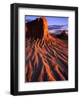 Detail of Walls of China, Mungo National Park, Australia-Paul Sinclair-Framed Premium Photographic Print