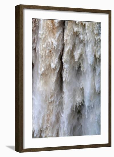 Detail of Water Falling from Kaieteur Falls, Guyana, South America-Mick Baines & Maren Reichelt-Framed Photographic Print