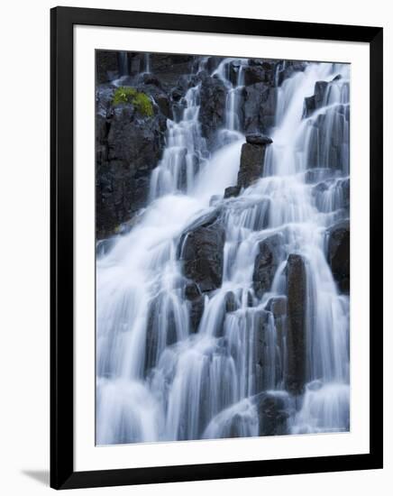 Detail of Waterfall on Sneffels Creek, Yankee Boy Basin, Uncompahgre National Forest, Colorado, USA-James Hager-Framed Photographic Print