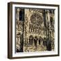 Detail of West Front, Notre Dame Cathedral, UNESCO World Heritage Site, Amiens, Picardy, France, Eu-Stuart Black-Framed Photographic Print