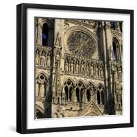 Detail of West Front, Notre Dame Cathedral, UNESCO World Heritage Site, Amiens, Picardy, France, Eu-Stuart Black-Framed Photographic Print