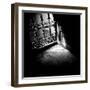 Detail of Window with Ornate Iron Grille and Sunlight Streaming Through, Morocco-Lee Frost-Framed Photographic Print