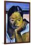 Detail of Woman from Te Faaturuma-Paul Gauguin-Framed Giclee Print