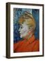 Detail of Woman in Red-Henri de Toulouse-Lautrec-Framed Giclee Print