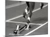 Detail of Woman Pushing Out of the Starting Blocks-Paul Sutton-Mounted Photographic Print