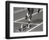 Detail of Woman Pushing Out of the Starting Blocks-Paul Sutton-Framed Photographic Print