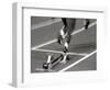 Detail of Woman Pushing Out of the Starting Blocks-Paul Sutton-Framed Photographic Print