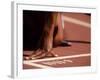 Detail of Womans Hand at the Start Opf 400M Race-null-Framed Photographic Print